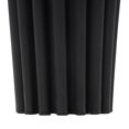 thumbnail image 5 of DecMode 12" Abstract Dimensional Ribbed Black Ceramic Vase with Cylindrical Ridges, 5 of 9
