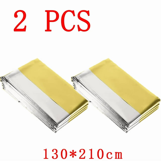 1-10 Pcs Couverture Thermique d'Urgence - Couverture Spatiale en Aluminium Coupe-Vent pour Survie, Camping, Randonnée, Marathons - Protection Toutes Saisons