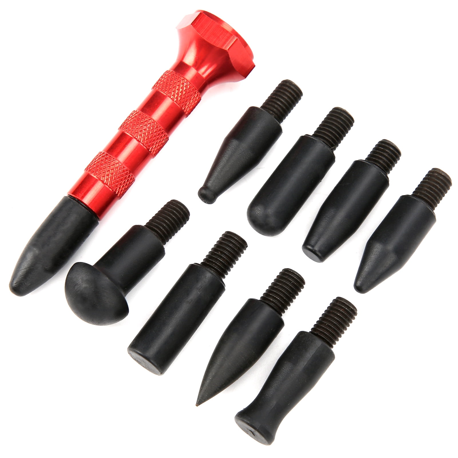 Rdeghly Repair Dent Tool,Dent Tap Tool With 9 Different Heads Aluminum