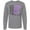 AC-Heather Grey, variant on Inktastic Alzheimers Awareness- Fight, Care, Cure Long Sleeve T-Shirt