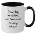 thumbnail image 2 of Inspirational Advisor Gifts from Friends - Dream Big, Two Tone Coffee Mug for Graduation - Gifts for Advisor, Men, Women, Coworkers, 2 of 4