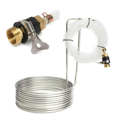 8.8m Stainless Steel Immersion Wort Chiller Cooler Elevated Coils Home Brew Beer (Best Immersion Wort Chiller)