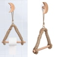 thumbnail image 3 of BIMZUC Hemp Rope Toilet Paper & Towel Holder – Boho‑Style, No‑Drill Hanging Rack for Bathroom & Kitchen, 3 of 5