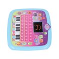 thumbnail image 2 of Kids Learning Tablet, Kids Talking Tablet ABS Battery Powered Interactive Question Early Education Piano Keyboard  For Travel Blue, 2 of 8