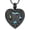 Black, variant on Butterfly Heart Urn Necklace for Ashes Abalone Stone Heart Memorial Pendant Funeral Keepsake Loved Ones for Women Ashes Cremation Jewelry for Women