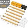 thumbnail image 6 of SpaceAid Bamboo Drawer Dividers with Labels, Kitchen Adjustable Drawer Organizers,6 Dividers (13.25-17 in), 6 of 6