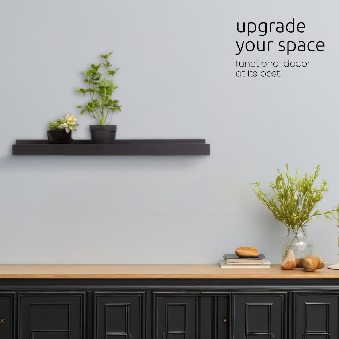 23" BLACK LEDGE Shelf