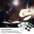 thumbnail image 5 of Uxcell 26 Pcs Drum Dampeners Gel Pads Silicone Black 30x25x3mm/98x22x2mm for Drums Cymbals Tone Control, 5 of 6