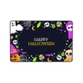 thumbnail image 4 of DouZhe Halloween Spooky Elements Rugs Doormat, Non-Slip Machine Washable Carpets Floor Door Mat , 36" x 24", 4 of 6