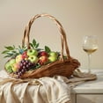 thumbnail image 3 of TIELUTT Rotin avec Poignée Jardin pour Rassembler Légumes Pot de Fleurs Portable Supports de Pot de Fleurs pour Mur Intérieur Support de Pot de Fleurs pour Intérieur comme Forme Moderne Support de Pot de Fleurs, 3 of 4