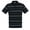 Black B- PS-937, variant on Mens Club Stripe Polo Shirt - Short Sleeve, Regular Fit, Yarn Dye