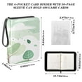 thumbnail image 3 of Game Card Storage Bag Collectible Trading Card Albums The 4-Pocket Card Binder With 50-Page Sleeve Can Hold 400 Game Cards Small Green Tree, 3 of 6
