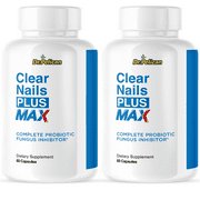 Clear Nails Plus Max- Hair, Skin & Nails Support- 2 Bottles- 120 Capsules