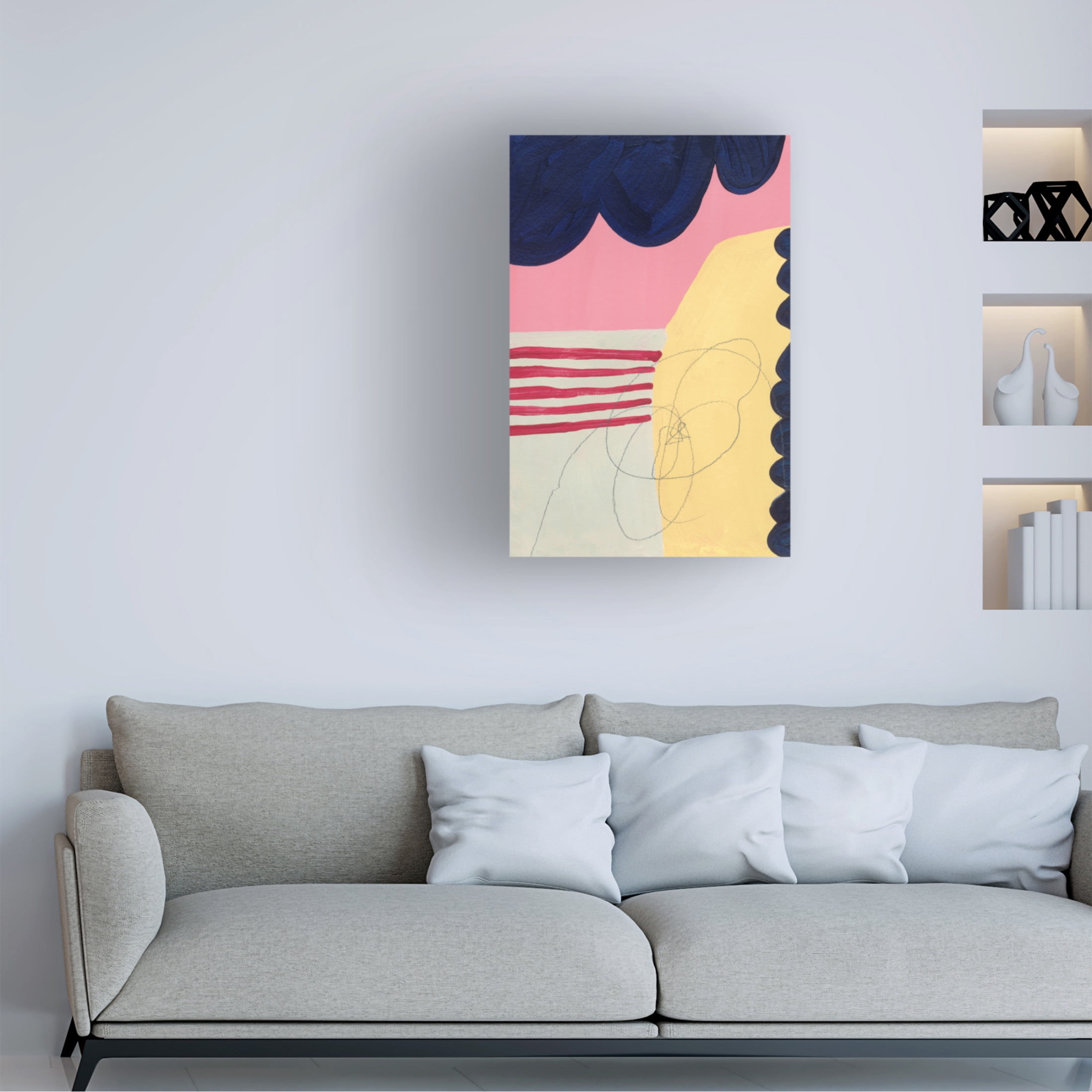 Canvas Wall Art - Bronwyn Baker 'Heavy Sky' Wall Art for Living Room, Bedroom, or Office Décor by Trademark Fine Art - 30 x 47 Inches