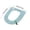 Green, variant on Toilet Seat Cushion with Handle Adhesive Buckle Type 18.5x15.75 Inches, Detachable Washable Toilet Cover for All Seasons