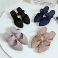 thumbnail image 4 of Sandales Pantoufles à Talons Hauts pour Femmes Couleur Unie Sandales pour Femmes pour Sortir, 4 of 7