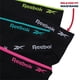 thumbnail image 5 of Reebok Pack de 5 braguitas hipster sin costuras, elásticas, talla XL, negras, 5 of 6