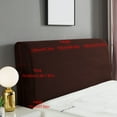 thumbnail image 2 of Bed Headboard Slipcover Stretchy Bed Headrest Slipcover Soft and Comfortable Dustproof Furniture Protector Cover for Bedroom, 2 of 3