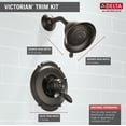 thumbnail image 2 of Delta Faucet T17255-RB Bronze 2 Modes 1 Handle Shower Valve Trim, 2 of 2