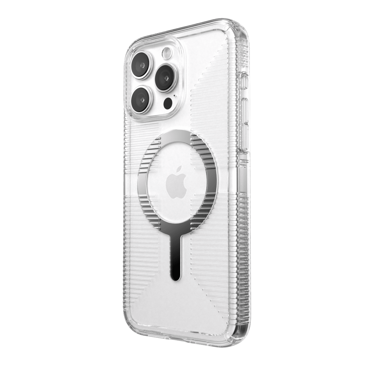 Speck Gemshell Grip Shock-Resistant Slim Cell Phone Case for Apple iPhone 15 Pro Max, Clear