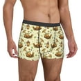 thumbnail image 4 of Salouo Snail With Mushrooms Print Men's Boxer Briefs,Breathable Underwear Elastic Waistband Briefs for Men -X-Large, 4 of 8
