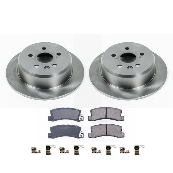 Ultimate Brakes Rear Ceramic Brake Pad and Rotor Kit with Hardware WM80338