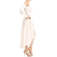 thumbnail image 4 of Womens Casual Boho Long Sleeve Off Shoulder Renaissance Peasant Dress X-Large Off-white, 4 of 5