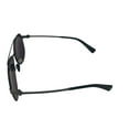 thumbnail image 2 of John Varvatos Mens Matte Black Metal Aviator Sunglass V546, Silver Mirror Lens, 2 of 5