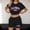Black, variant on Theme Park Outfits for Women Spring Outfits for Women Short Sleeve Top and Shorts Cute 2 Piece Outfits for Women Plus Size Travel Outfits for Women