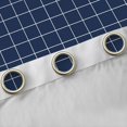 thumbnail image 4 of Feelyou Blue Stripes Buffalo Black Out Curtains, Simple Curtains Pack of 2 (42x63 Each), 4 of 6