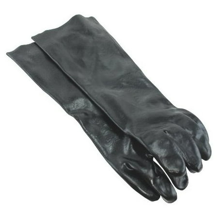 

18 Black PVC Acid Gloves