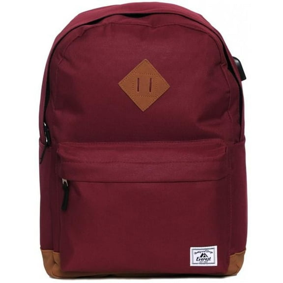 Vintage Laptop Backpack, Burgundy