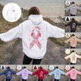 thumbnail image 4 of Godom Womens Floral Hoodies Sweatshirts Casual Long Sleeve Loose Fit Drawstring Hooded Pullover, 4 of 7