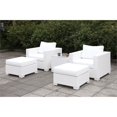 thumbnail image 2 of Afuera Living Contemporary Rattan Patio Arm Chair in White Finish, 2 of 4
