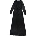 thumbnail image 1 of Ralph Lauren Robe de Soirée à devant Torsadé pour Femme, Noir, 2, 1 of 2
