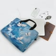 thumbnail image 5 of 16" Laptop Briefcase for Work Travel Laptop Shoulder Bag Carrying Handbag Laptop Case Butterflies and Circular Motif, 5 of 8