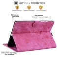 thumbnail image 4 of FJLBDE Case for Samsung Galaxy Tab S11 Ultra 14.6 inch 2025 with Stand, Card Slot, Embossed Flower PU Leather Folio Magnetic Cover with Pen Holder, Rose, 4 of 7