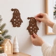 thumbnail image 4 of Light-Up Wooden Penguin Christmas Decor, 12Pc Wooden Penguin Led Wall Lamp For Indoor Holiday Decor, 4 of 6