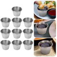 thumbnail image 3 of 10 Pcs Tasses à Sauce en Acier Inoxydable, Tasse à Sauce Profonde, Plat à Collation, 3 of 5