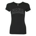 thumbnail image 2 of Wild Bobby NANA Varsity Letters Women Slim Fit Junior Tee, 2 of 6