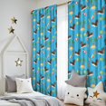 thumbnail image 5 of Dachshund and Beach Blue Pattern Insulated Teens Curtains Set Of 2, Bedroom Essentials, Toddler Room Decor 52"x84", 5 of 5