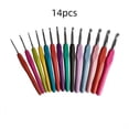 thumbnail image 5 of 9/14pcs Crochet Hooks Set, Ergonomic Grip Colorful Soft Handles And Aluminum Crochet Hooks For Arthritis And Beginners, 5 of 7