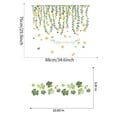 thumbnail image 5 of JUNWELL 4 Pcs Green Plant Leaves Vine Wall Decor Spring Green Peel and Stick Wall Art Home Decor Removable Green Leaf Rattan Wall Decoration Sticker for Teen Girl Living Room Office, 5 of 5