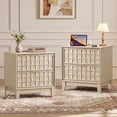 thumbnail image 6 of Nightstand with Charging Station, Modern 2 Drawer Bedside Table with Storage, 1 pack,Oak, 6 of 12