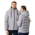 thumbnail image 6 of YABCSAZ Heated Jackets for Women&Mens 11 Heating Zones 2 Control Hooded Jacket USB Charging Lightweight Water&Wind Resistant Couple Heated Rain Jacket Electric Outdoors Coats Halloween Gifts, 6 of 6