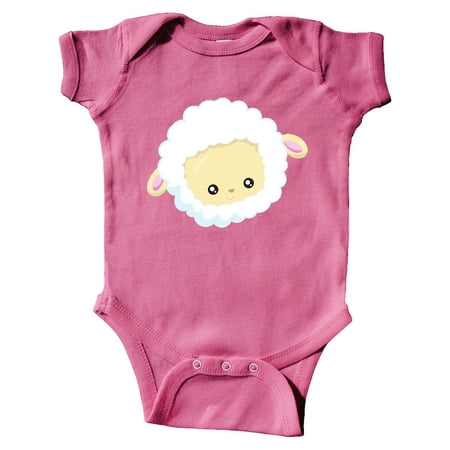 

Inktastic Cute Sheep Little Sheep Sheep Head White Sheep Gift Baby Boy or Baby Girl Bodysuit