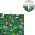thumbnail image 5 of Funny Animal Shower Curtain Waterproof Washable Bathroom Shower Curtain Polyester Cloth Fabric Bathroom Decor Set with 12 Hooks, 60x72 inches, 5 of 6