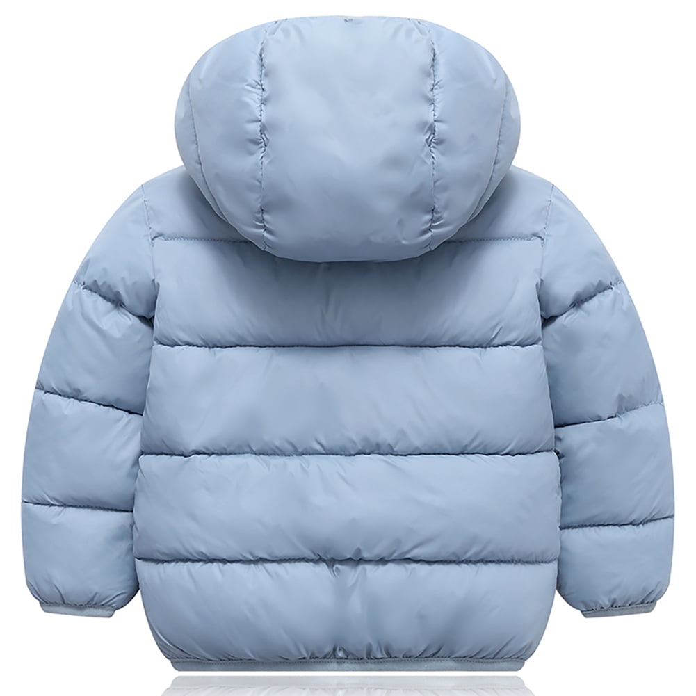 Boys Girls Kid Winter Thick Jacket Warm Zipper Hooded Windproof Coat Cute Outwear,2-7T