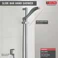 thumbnail image 5 of Dryden 1-Spray Premium Slide Bar Hand Shower in Chrome 57051, 5 of 5