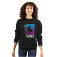 thumbnail image 3 of Vaporwave NASA Worm Logo Astronaut Sweatshirt for Men or Women Brisco Brands S, 3 of 6